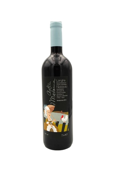 Flasche Langhe Nebbiolo Wein