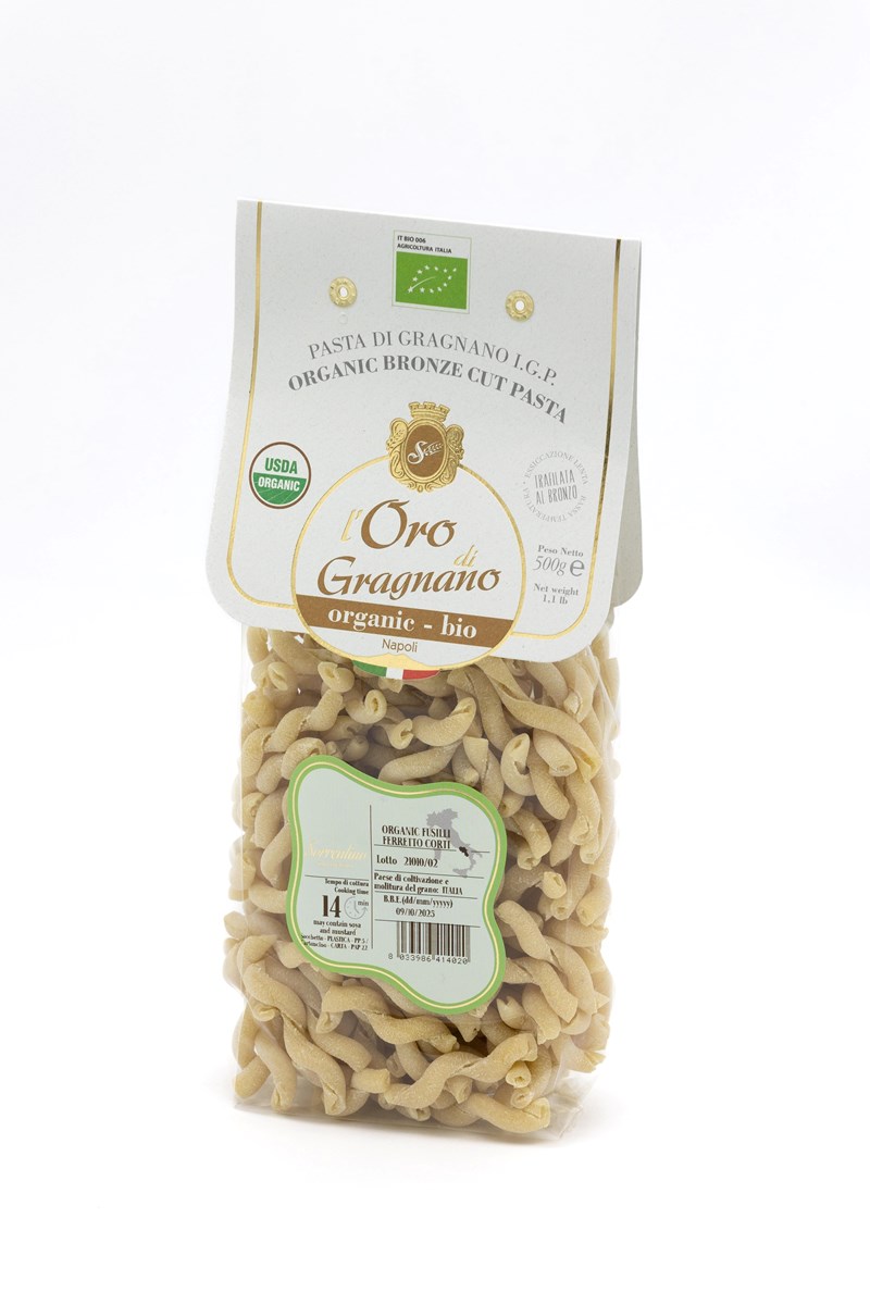 Päckchen Fusilli ferreto corti mit Hartweizen aus Gragnano