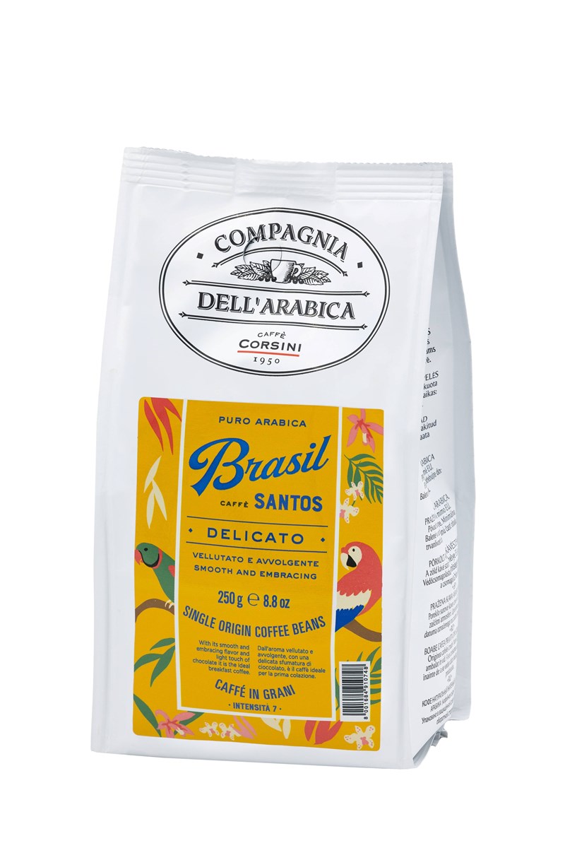Packung Arabica-Kaffeebohnen aus Brasilien Brasilien - Santos